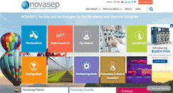 Desktop Screenshot of novasep.com